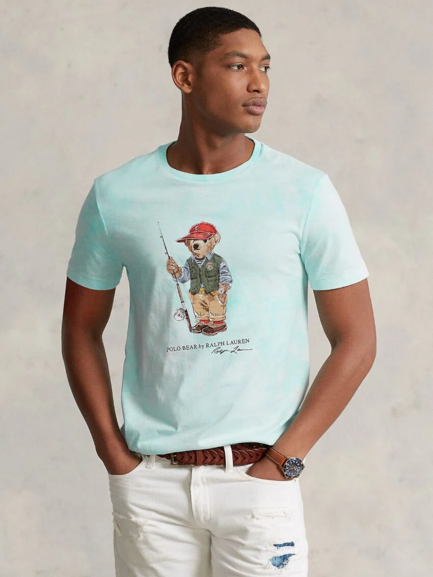 Tie Dye Fishing Bear