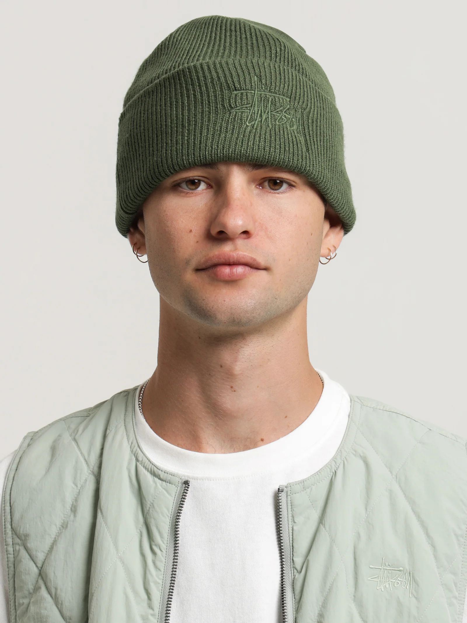 Tonal Graffiti Tall Beanie