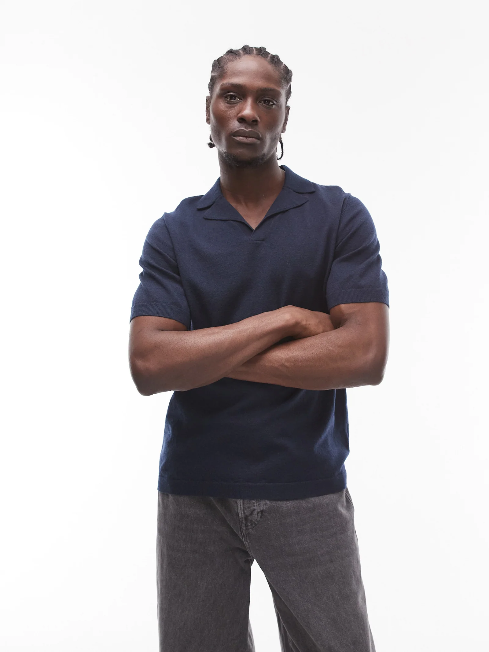 Topman Knitted Revere Shirt