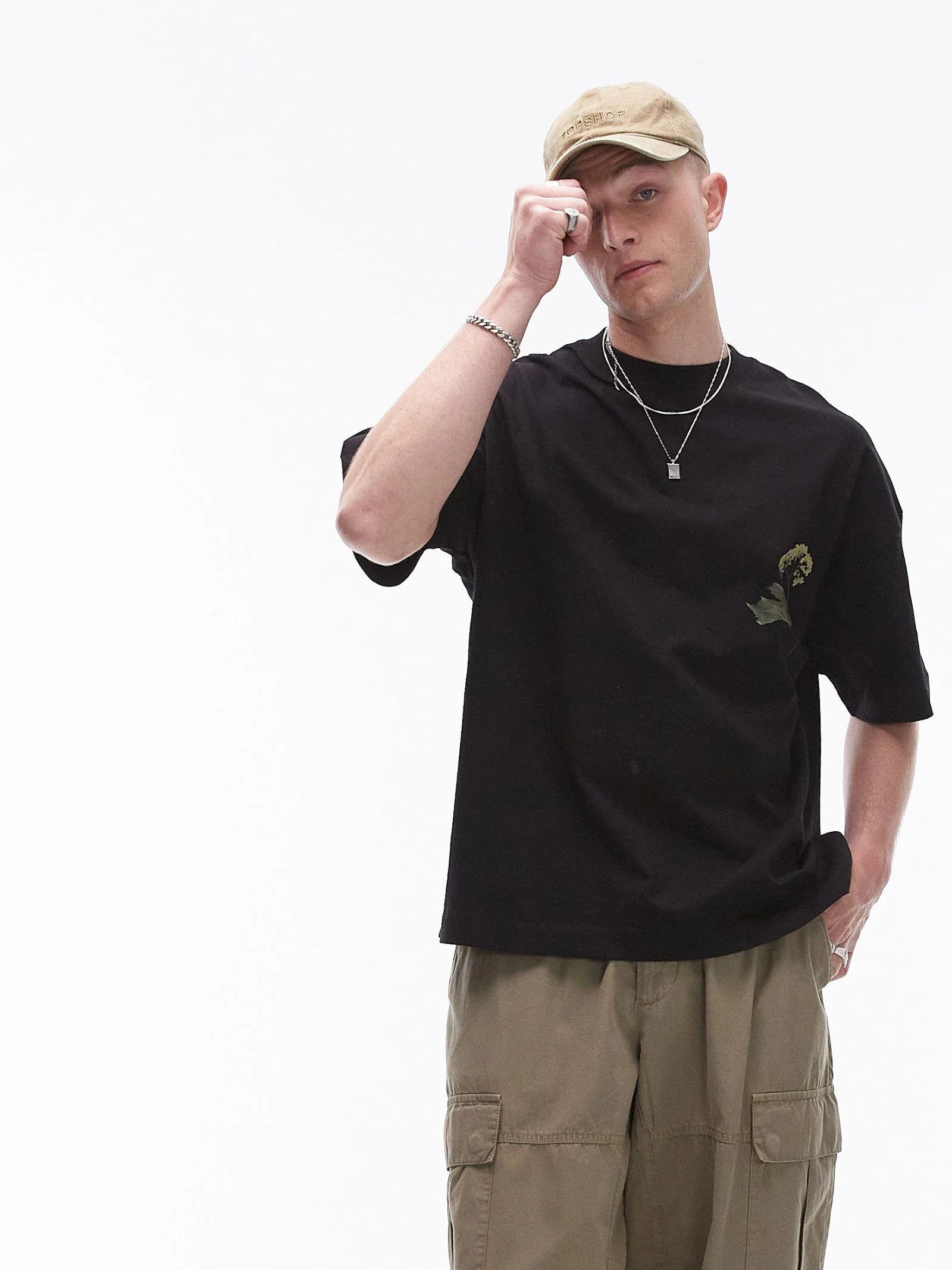 Pressed Flower Oversized T-Shirt
