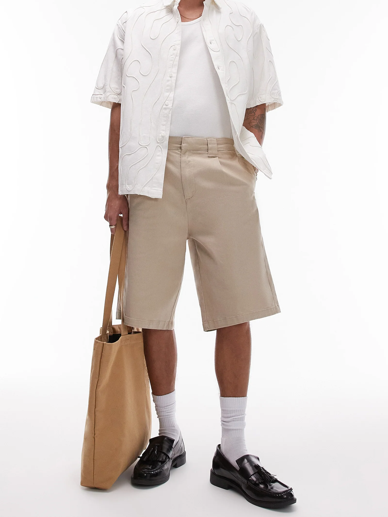 Wide Chino Shorts