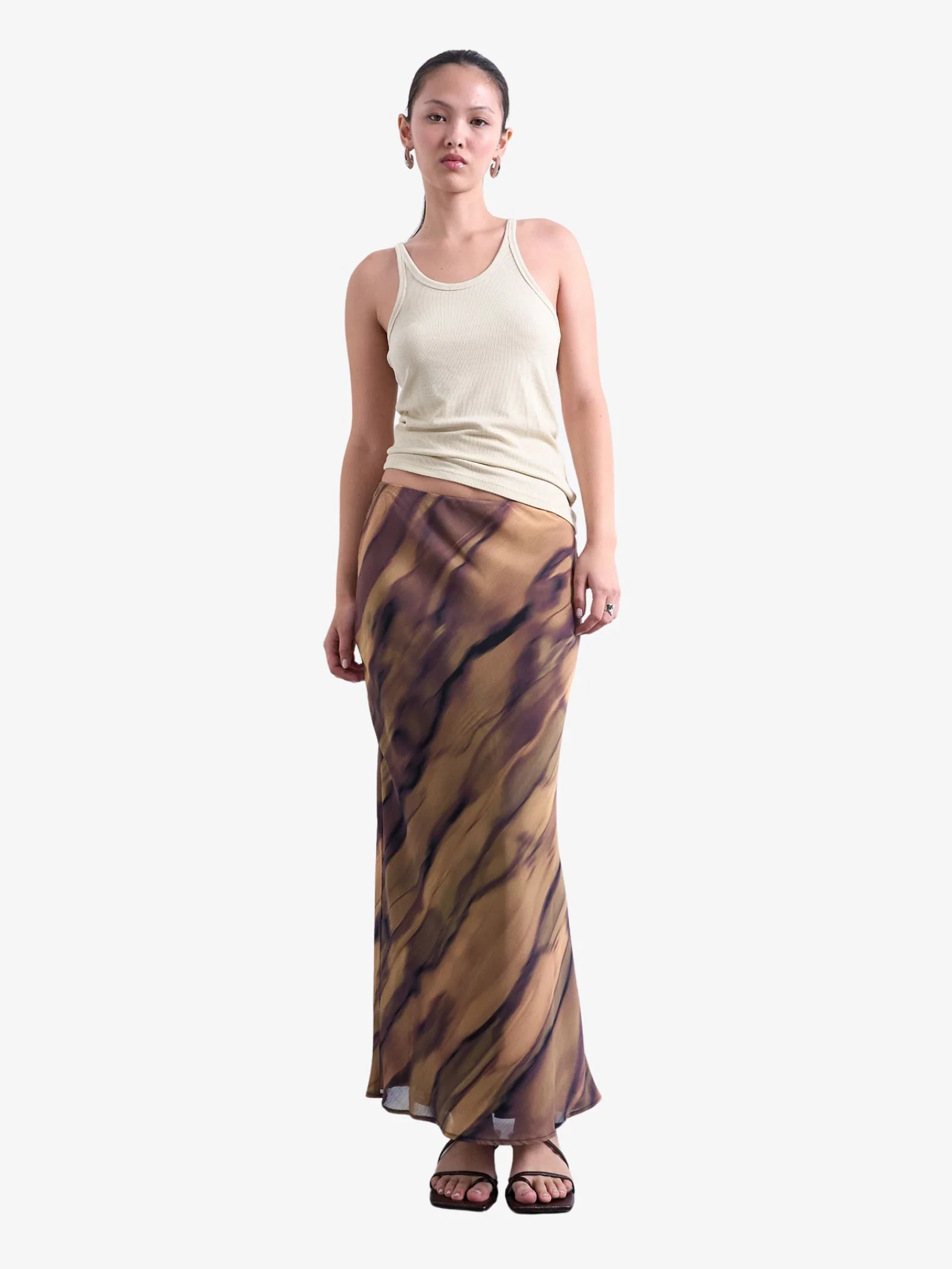 Chiffon Midi Skirt