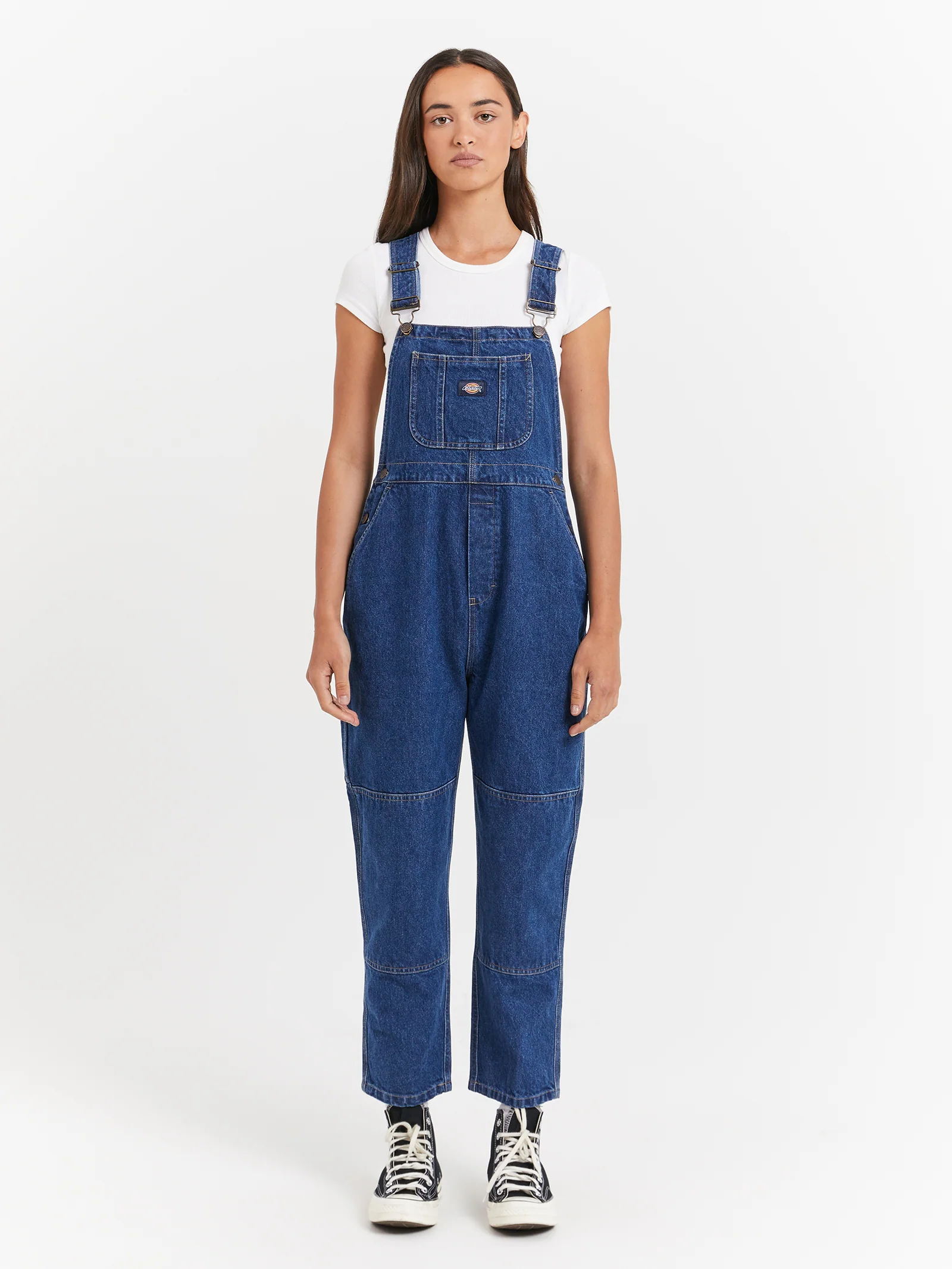 Whitney Denim Carpenter Double Knee Dungarees