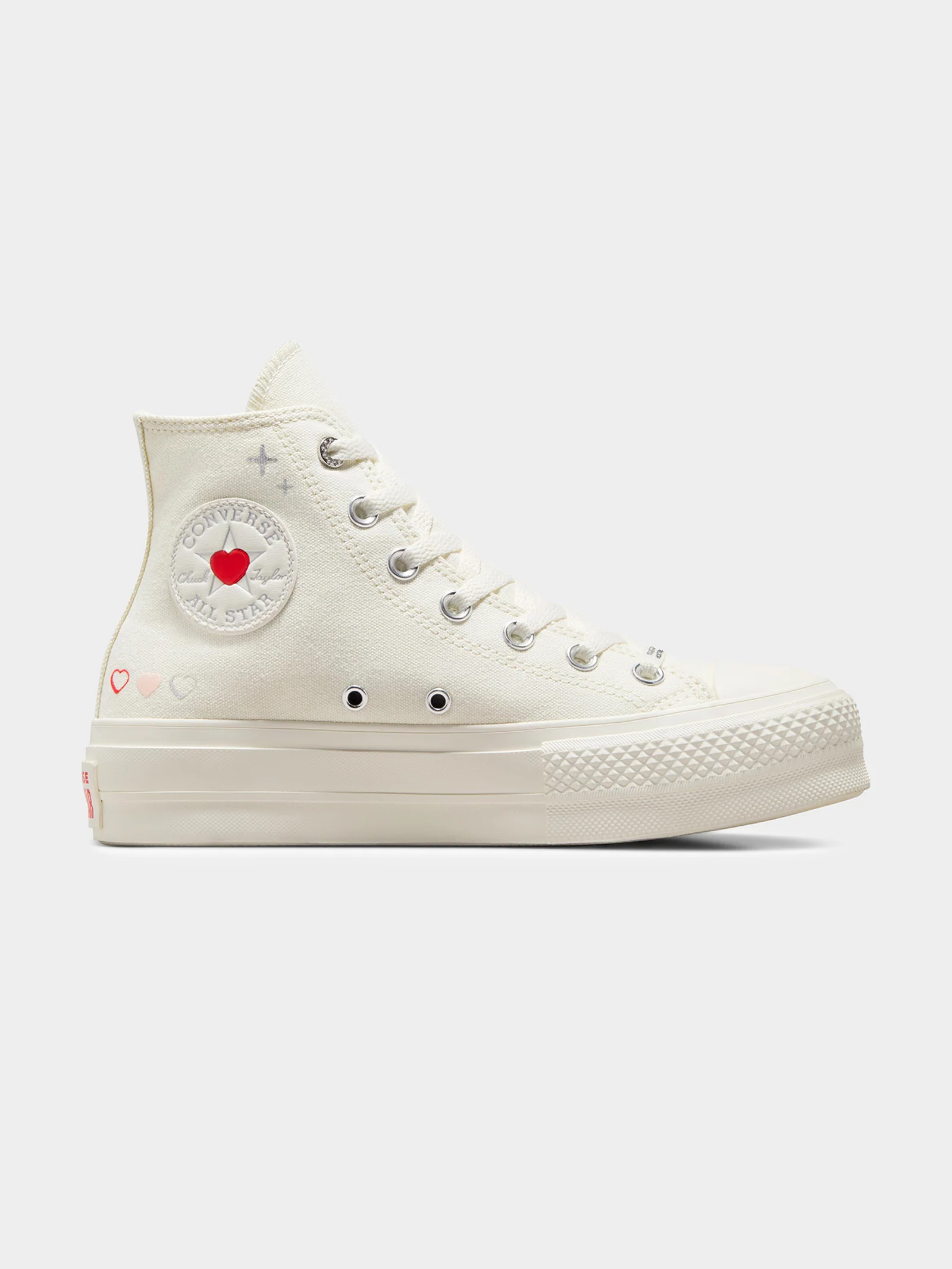 Womens Chuck Taylor All Star Lift Y2K Heart High Top Sneakers