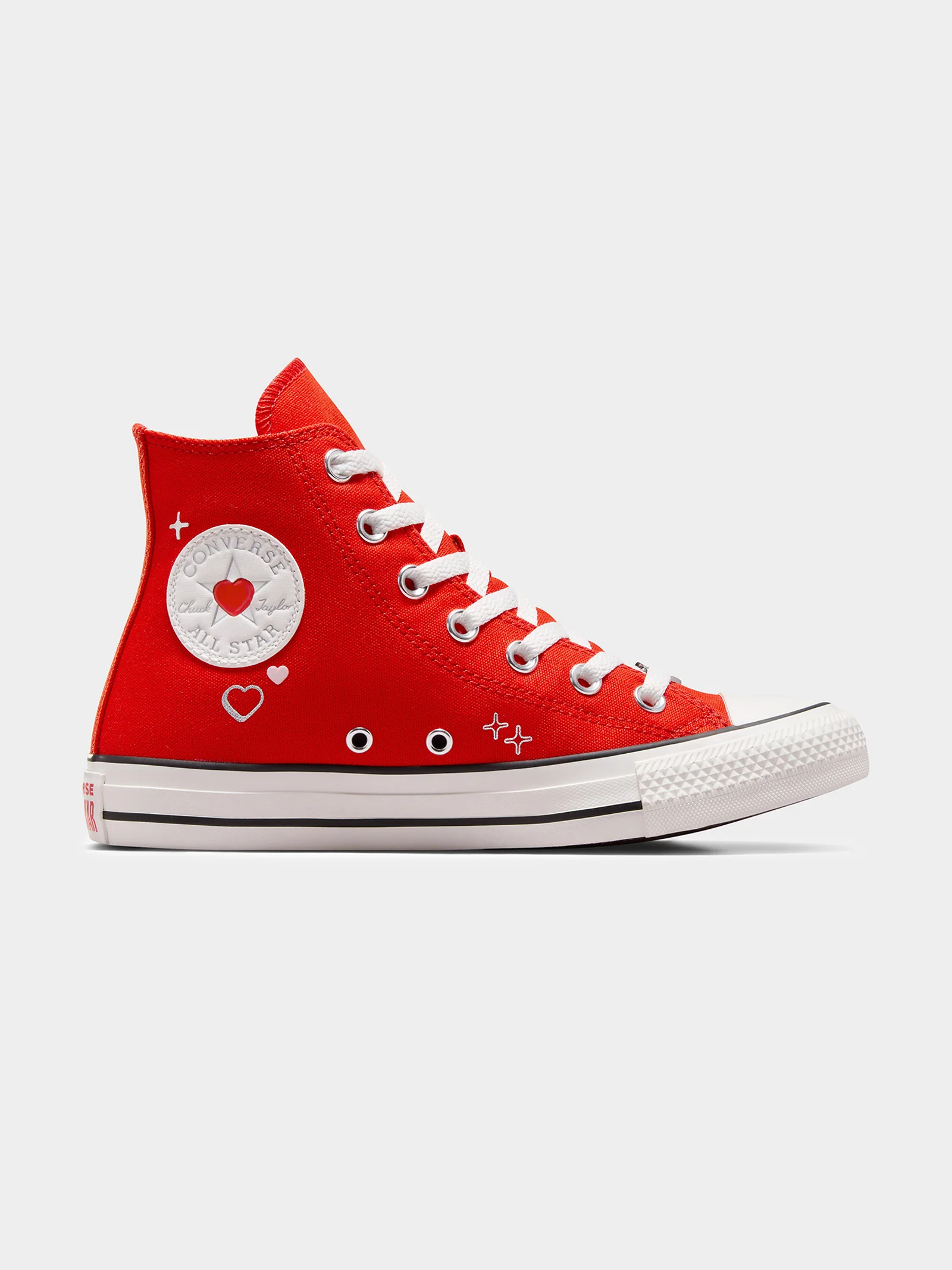 Womens Chuck Taylor All Star Y2K Heart High Top Sneakers