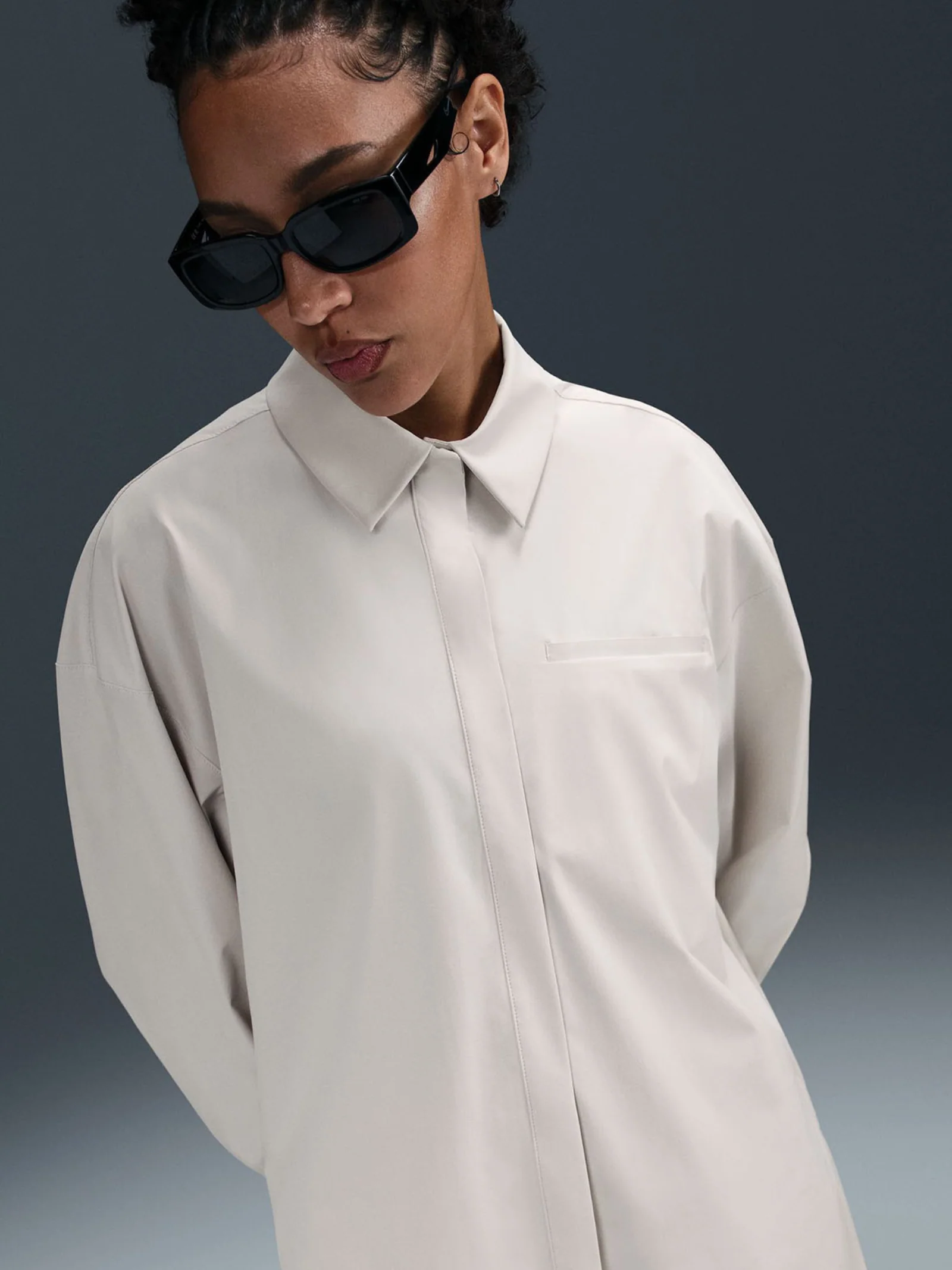 Women's Dri-FIT Oversized Long-Sleeve Shirt