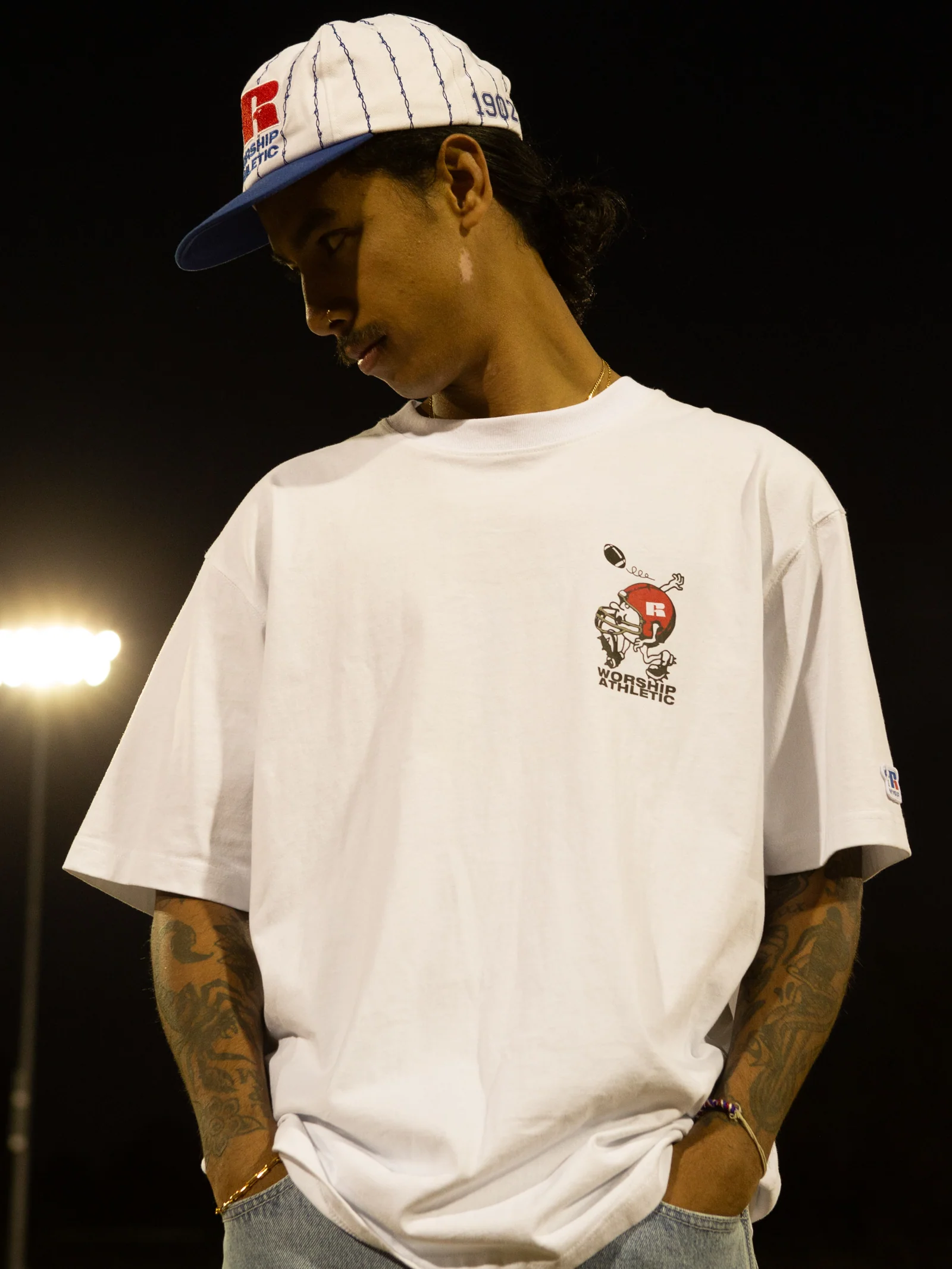 Worship x Russell Athletic Fumbler T-Shirt