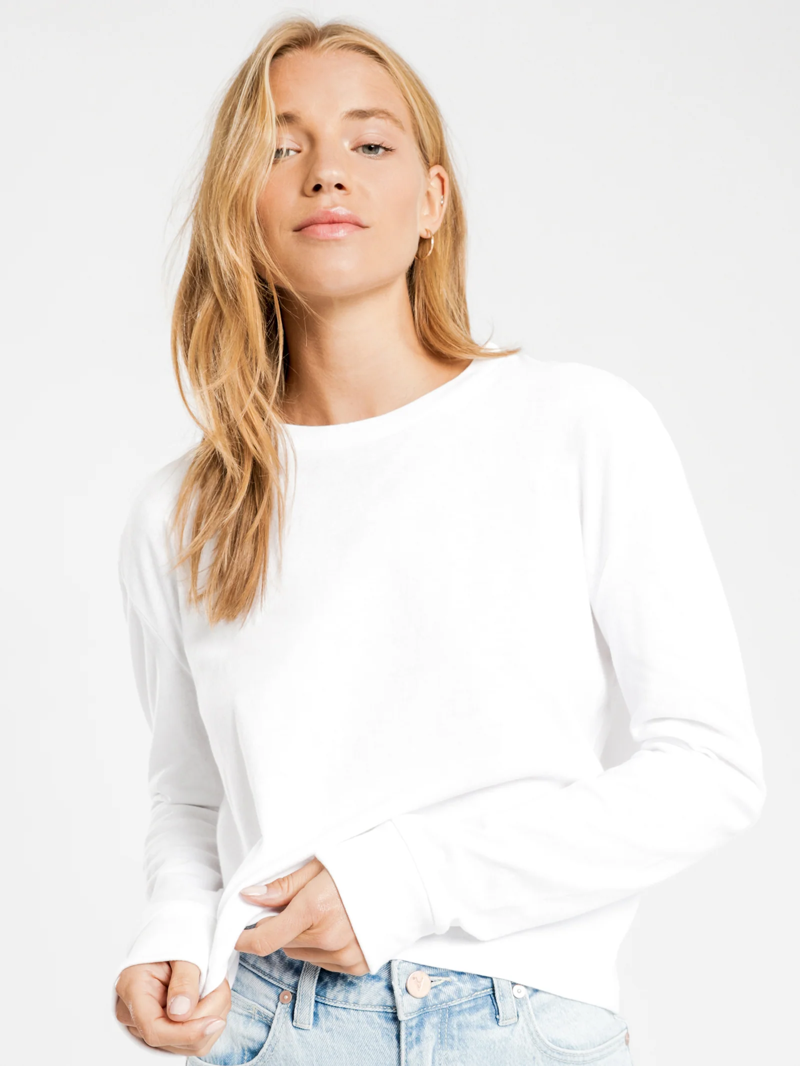 Xavier Crop Long Sleeve BF T-Shirt